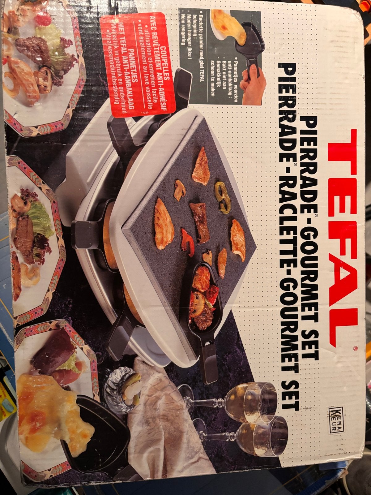 Tefal Pierrade-Raclette-Gourmet Set met anti-aanbaklaag, Witgoed en Apparatuur, Onderdelen en Toebehoren, Zo goed als nieuw, Ophalen