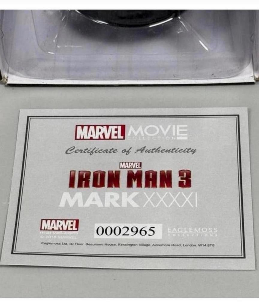 Eaglemoss Marvel Movie Collection 1:16 Iron Man Mark XXXXI, Beeldje, Replica of Model, Nieuw, Ophalen of Verzenden, H
