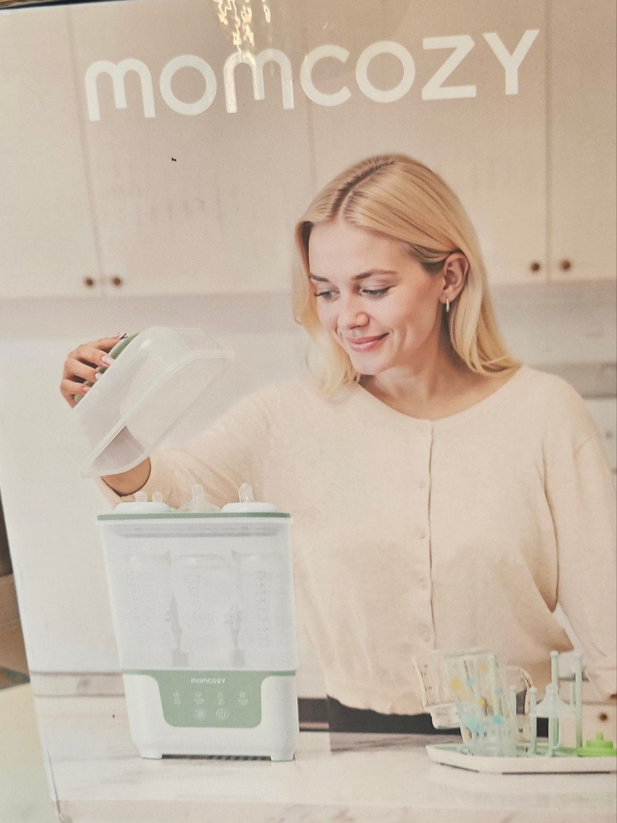 Momcozy Flessen Sterilisator & Droger met flessen, Overige merken, Sterilisator, Nieuw, Ophalen of Verzenden