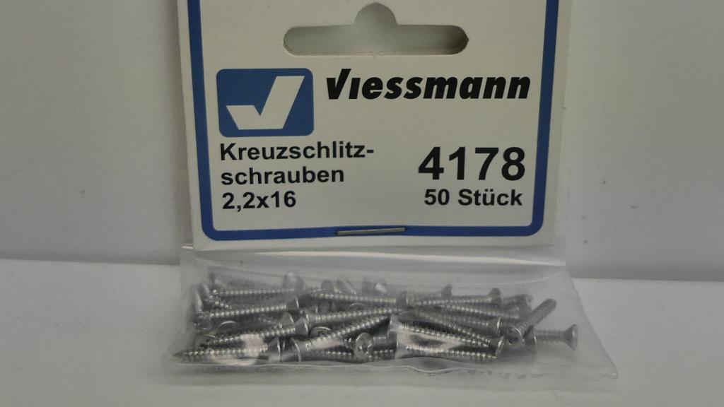 Viesmann 4178 50x schroefjes ovp, Hobby en Vrije tijd, Modeltreinen | H0, Nieuw, Brug, Tunnel of Gebouw, Gelijkstroom of Wisselstroom