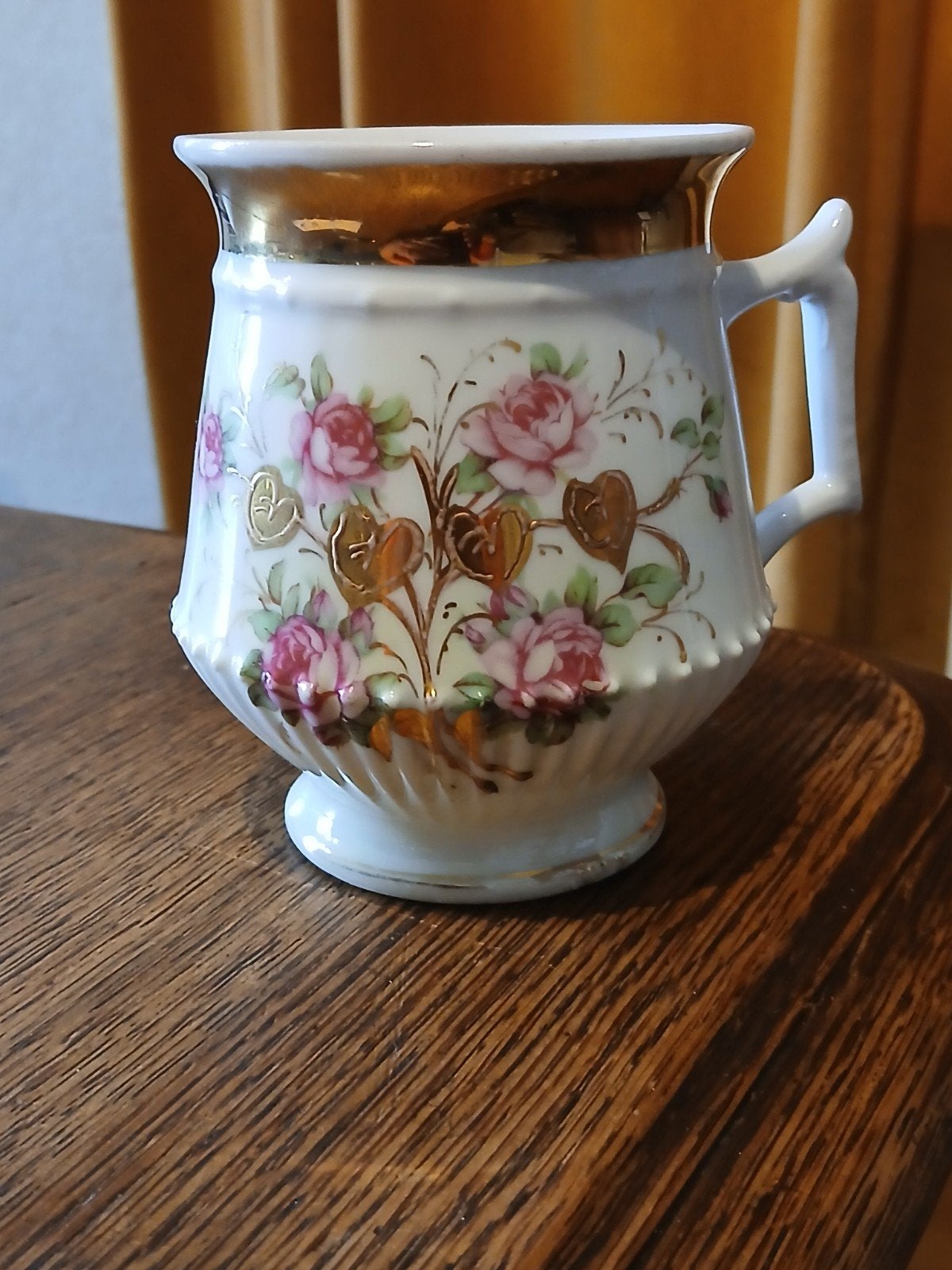 OUDE VINTAGE COFFEE / TEA CUP HG 14.4 CM   PUNTGAAF.., Antiek en Kunst, Ophalen of Verzenden