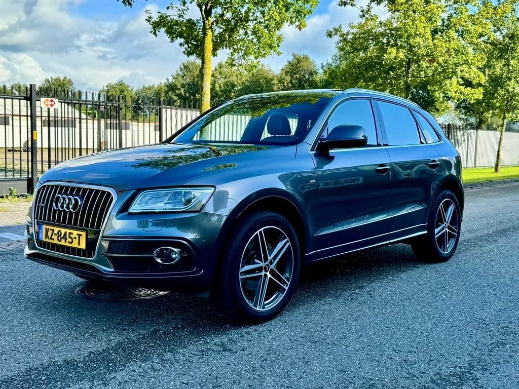 Audi Q5 2.0 Tfsi 169KW Quattro S-tronic 2017 Grijs Pano, 4 cilinders, Leder en Stof, Bedrijf, Vierwielaandrijving