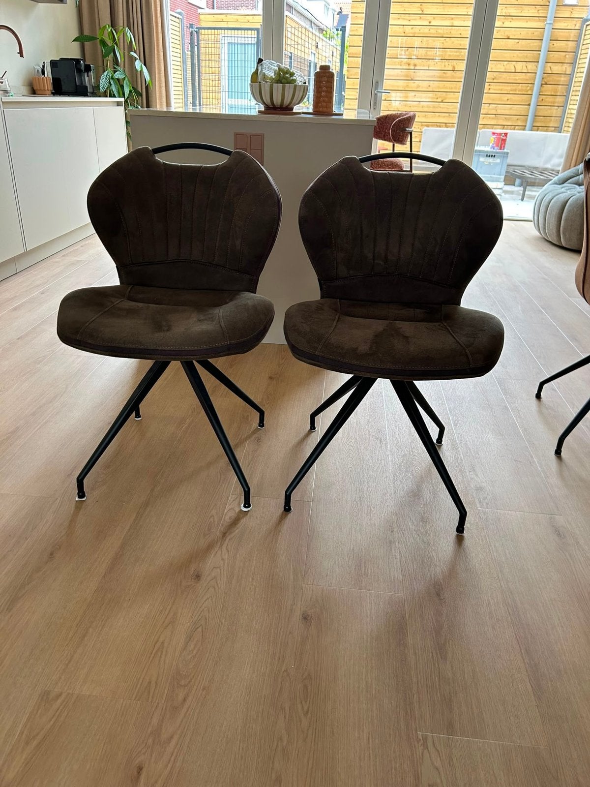 MX Sofa Eetkamerstoel DKW Woonvision, Ophalen, Twee, Bruin, Zo goed als nieuw