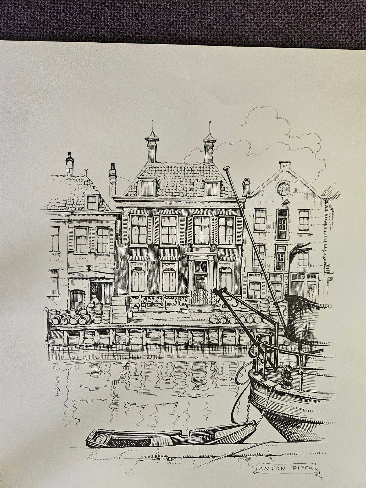 Anton Pieck, pentekening, Antiek en Kunst, Ophalen of Verzenden