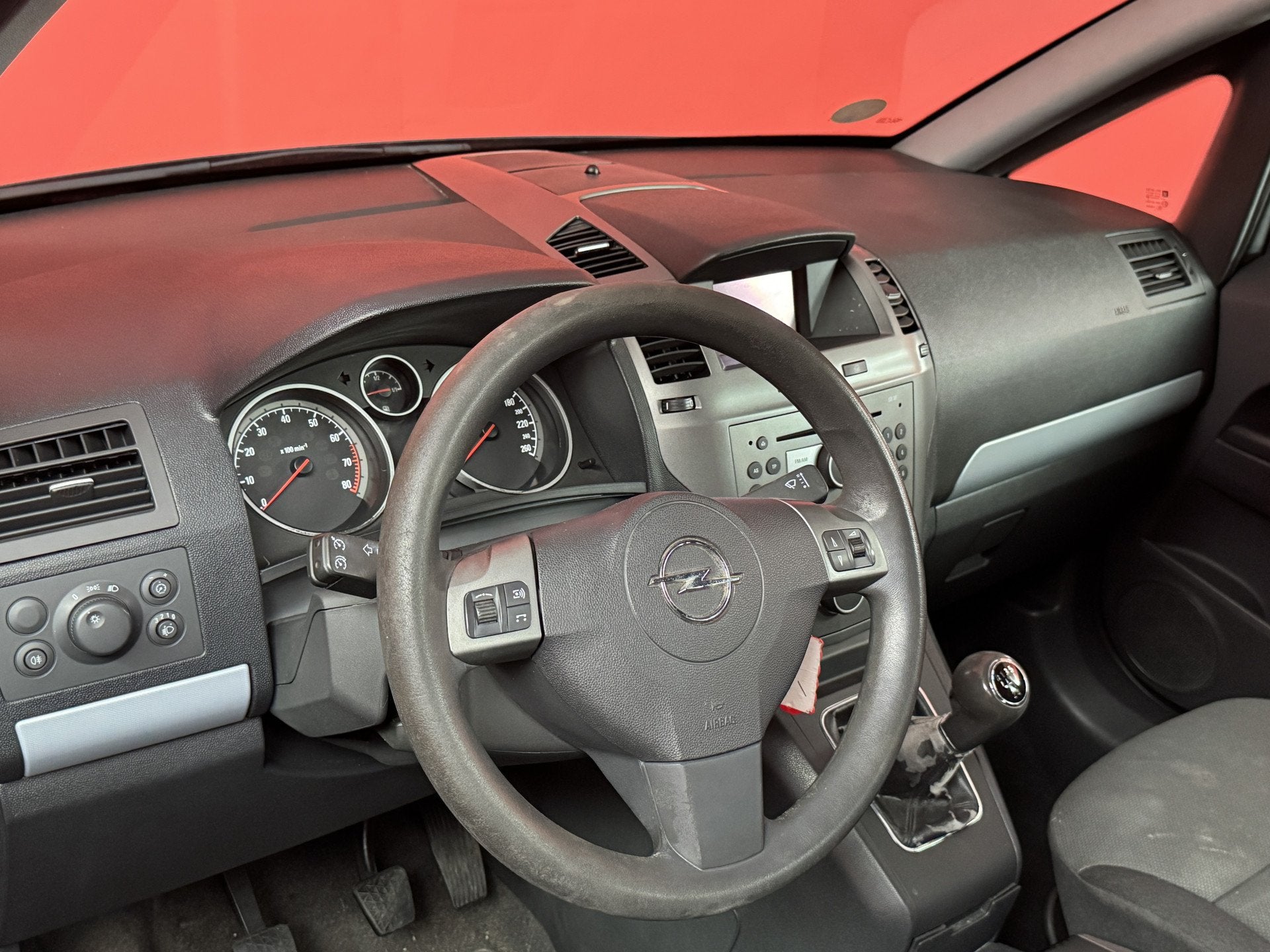 Opel Zafira 1.6 Enjoy, Auto's, Opel, Voorwielaandrijving, Stof, Gebruikt, Zwart
