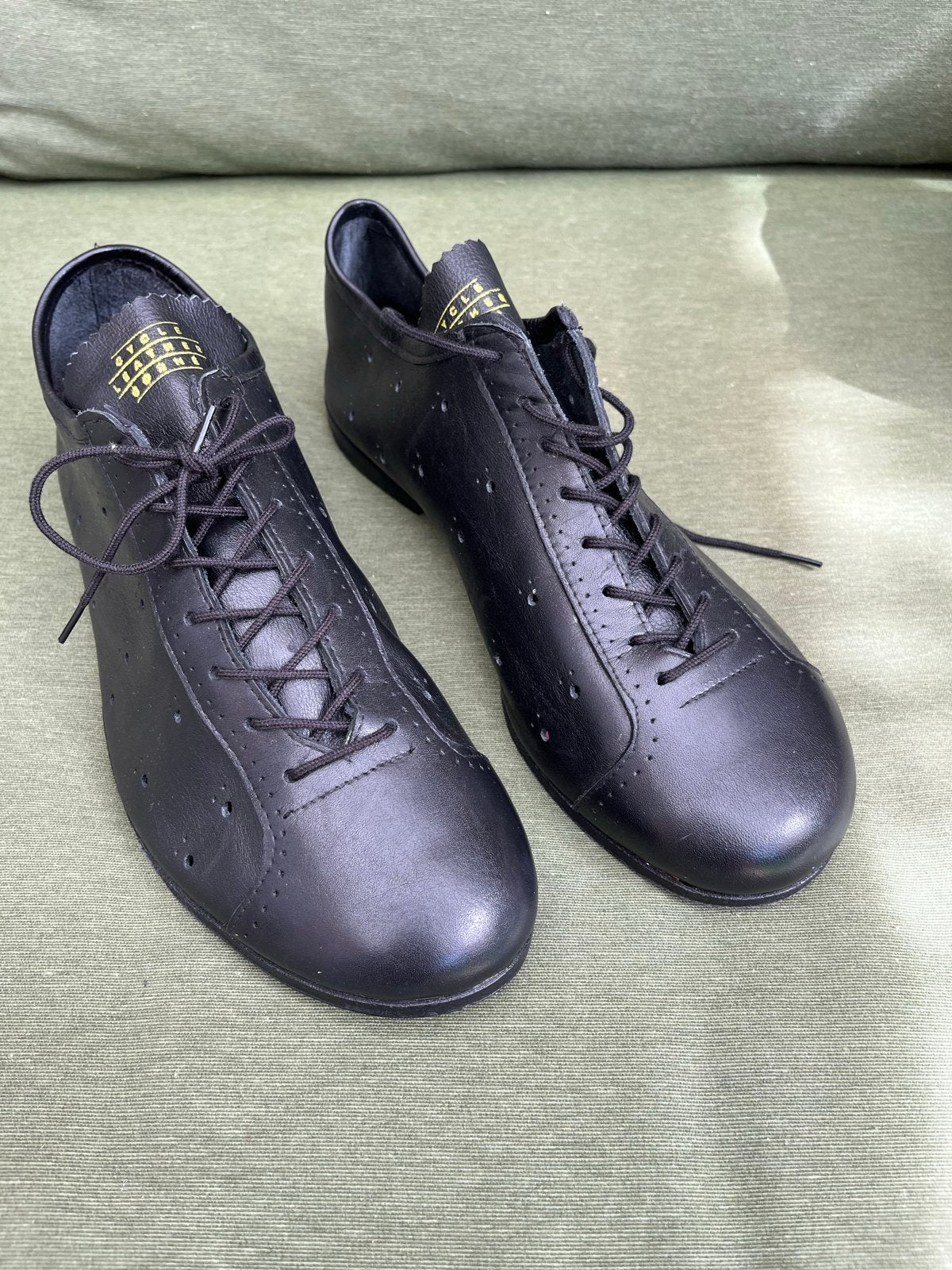 Vintage-style handgemaakte leren wielrenschoenen maat 43, Fietsen en Brommers, Heren, Schoenen, Overige maten, Ophalen of Verzenden