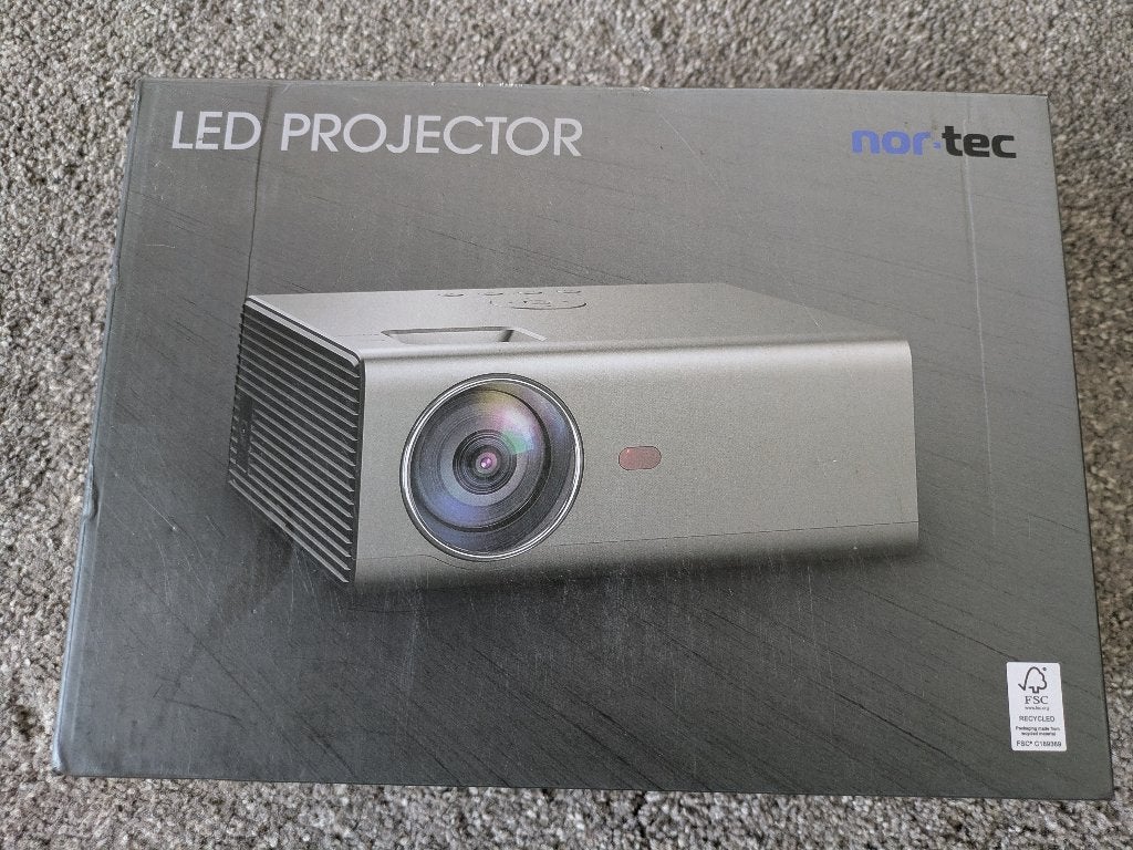 Nor-tec Led projector, Ophalen, LED, Zo goed als nieuw, Full HD (1080)