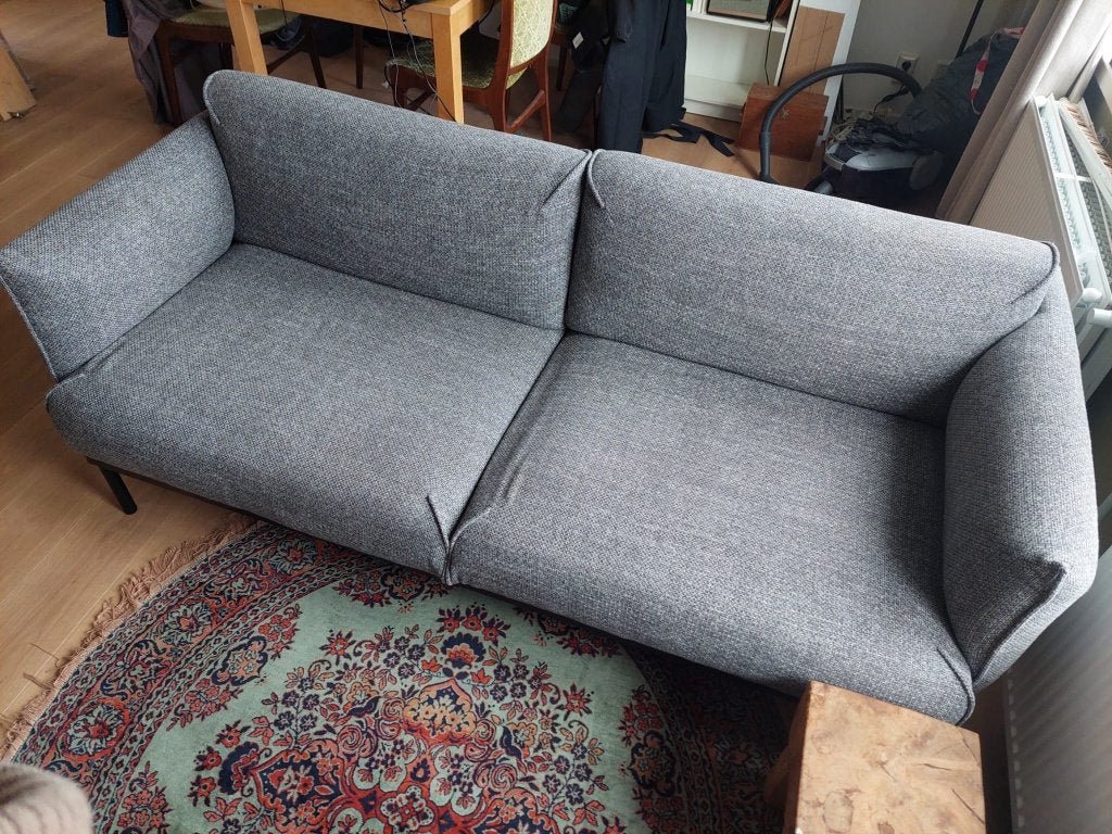 Grijze IKEA APPLARYD 2-zitsbank, Ophalen, Gebruikt, 150 tot 200 cm, Tweepersoons
