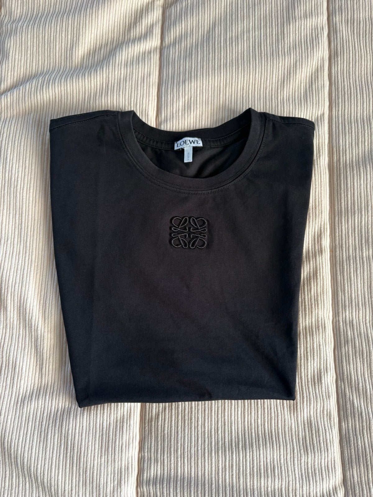 Loewe T-shirt met Anagram logo - Zwart - Maat S, Maat 38/40 (M), Zwart, Ophalen of Verzenden, Zo goed als nieuw