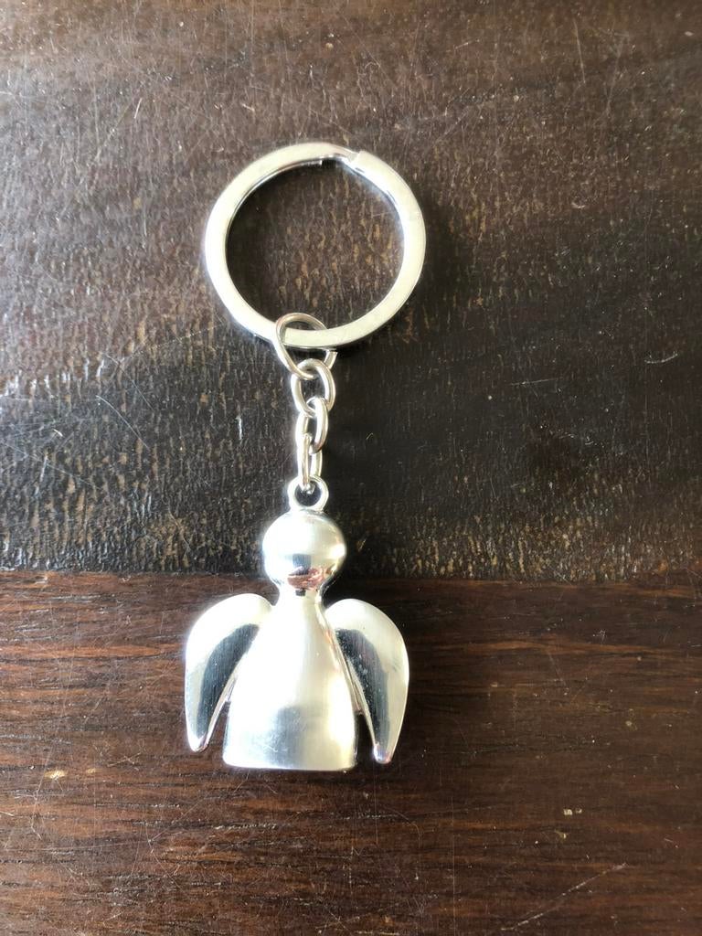 Sleutelhanger van metaal met engel, Verzamelen, Sleutelhangers, Ophalen of Verzenden, Zo goed als nieuw, Knuffel of Figuurtje