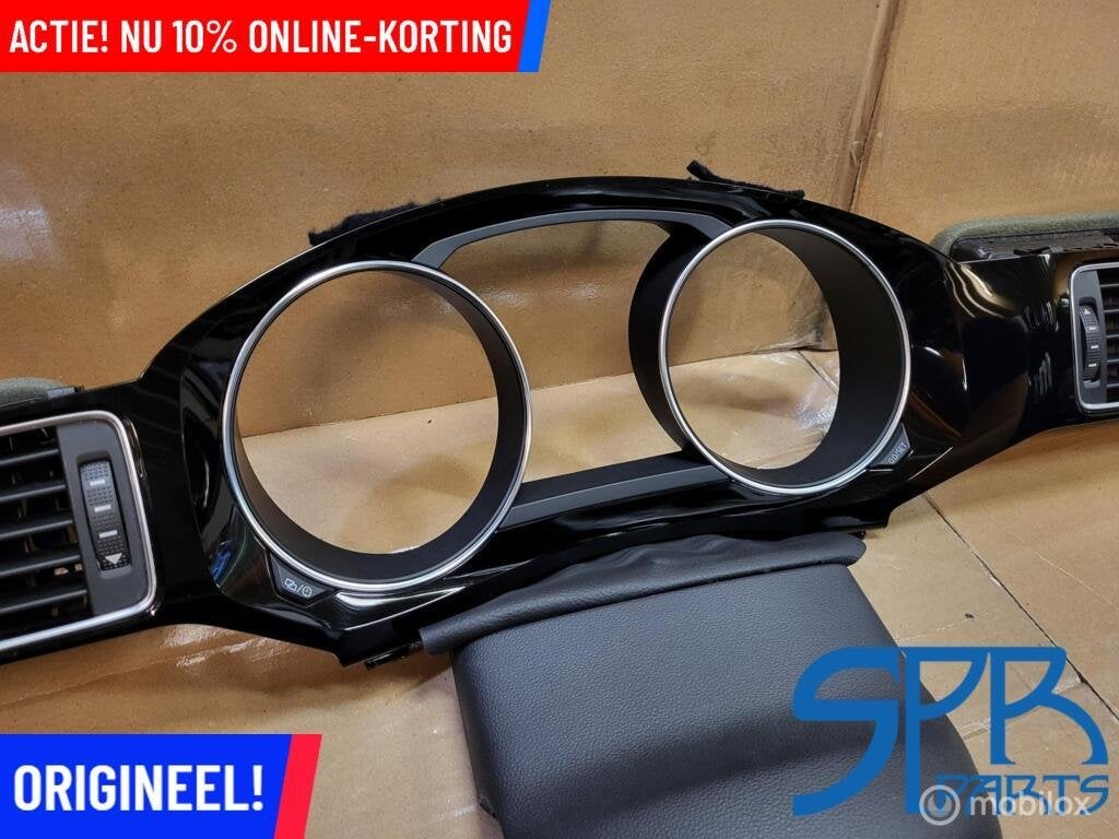 Vw JETTA 5C DASHBOARD INLEG SET CARBON HOOGGLANS ZWART NEW, Auto-onderdelen, Interieur en Bekleding, VOLKSWAGEN, Volkswagen, Nieuw