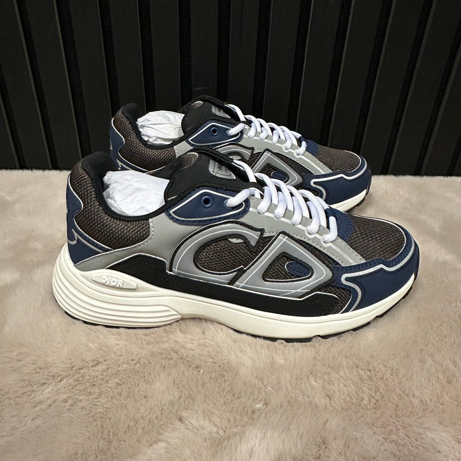 Navy Dior B30 - Sneakers Heren - Nieuwstaat, Ophalen of Verzenden, Blauw, Sneakers of Gympen