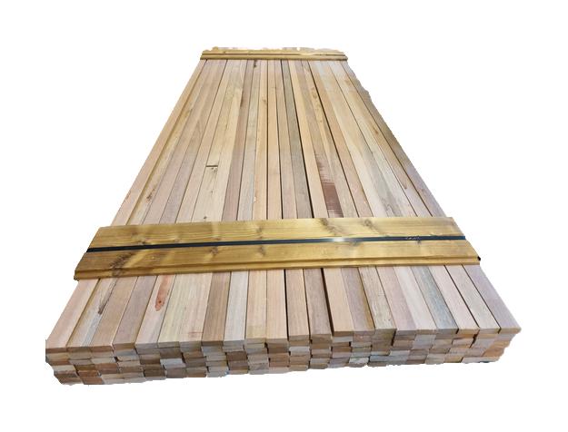 154 Hardhouten latten - geschaafd 1.9x4.5 cm - nr: HP200, Ophalen, Planken, Nieuw, Hardhout