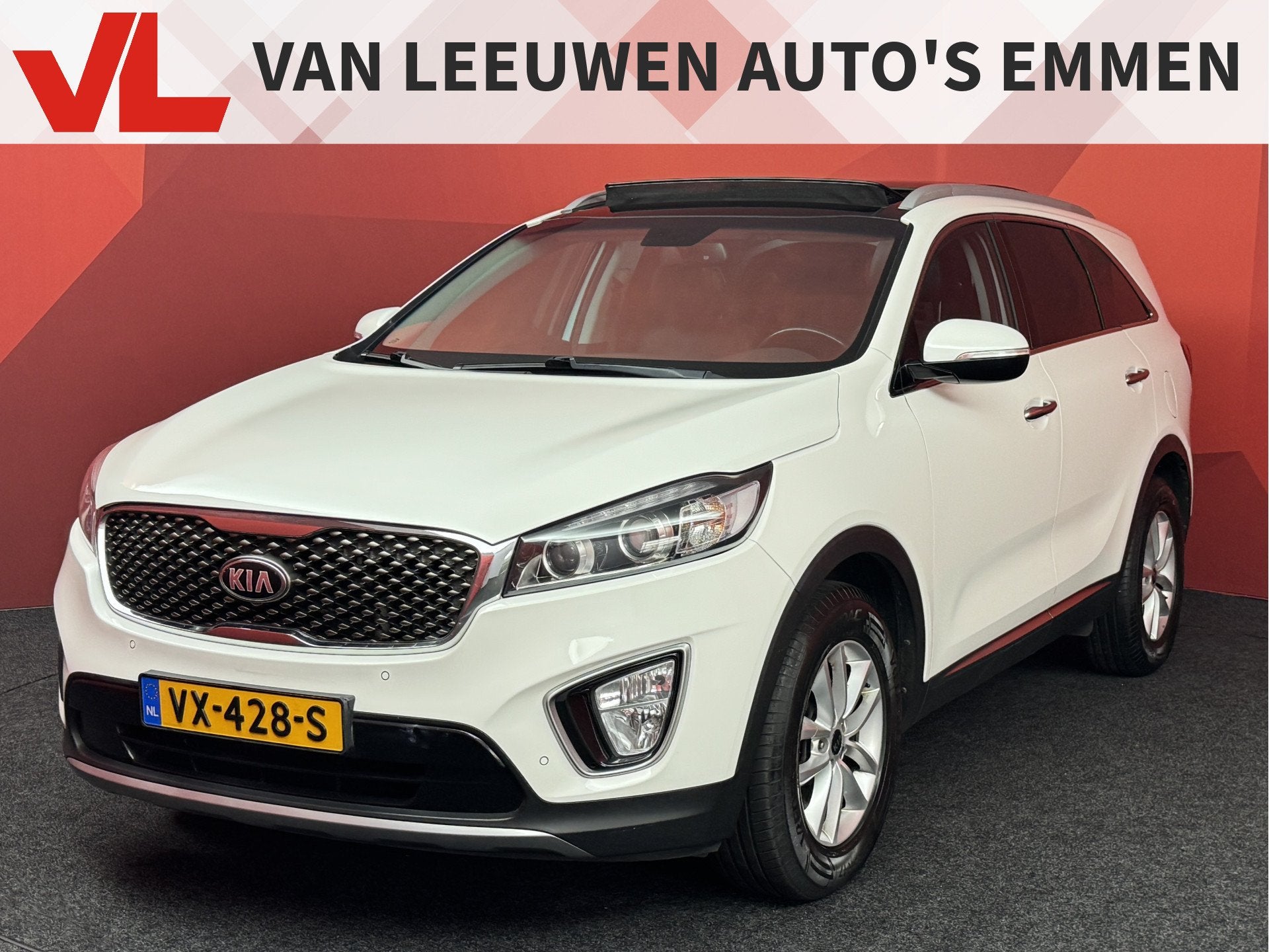 Kia Sorento, Auto's, Automaat, Wit, Origineel Nederlands, Bedrijf