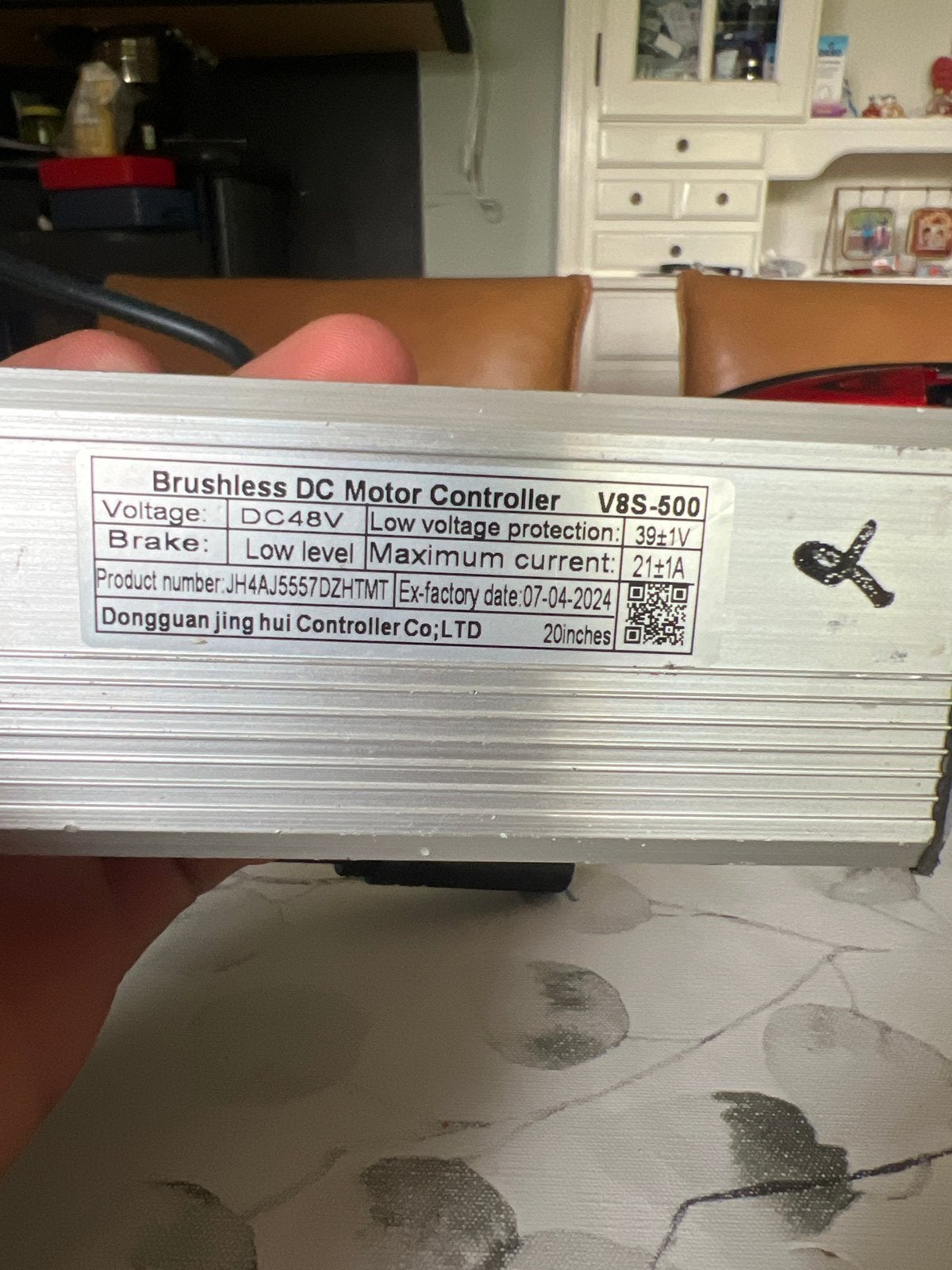Brushless DC Motor Controller V8S-500 voor E-bike, Fietsen en Brommers, Fietsonderdelen, Elektrische fiets, Nieuw, Ophalen of Verzenden