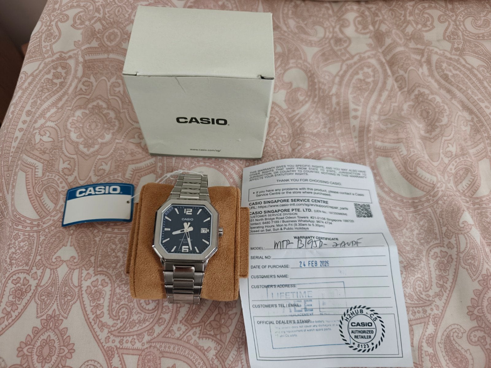 Casio MTP-195D, Ophalen of Verzenden, Nieuw, Staal, Casio