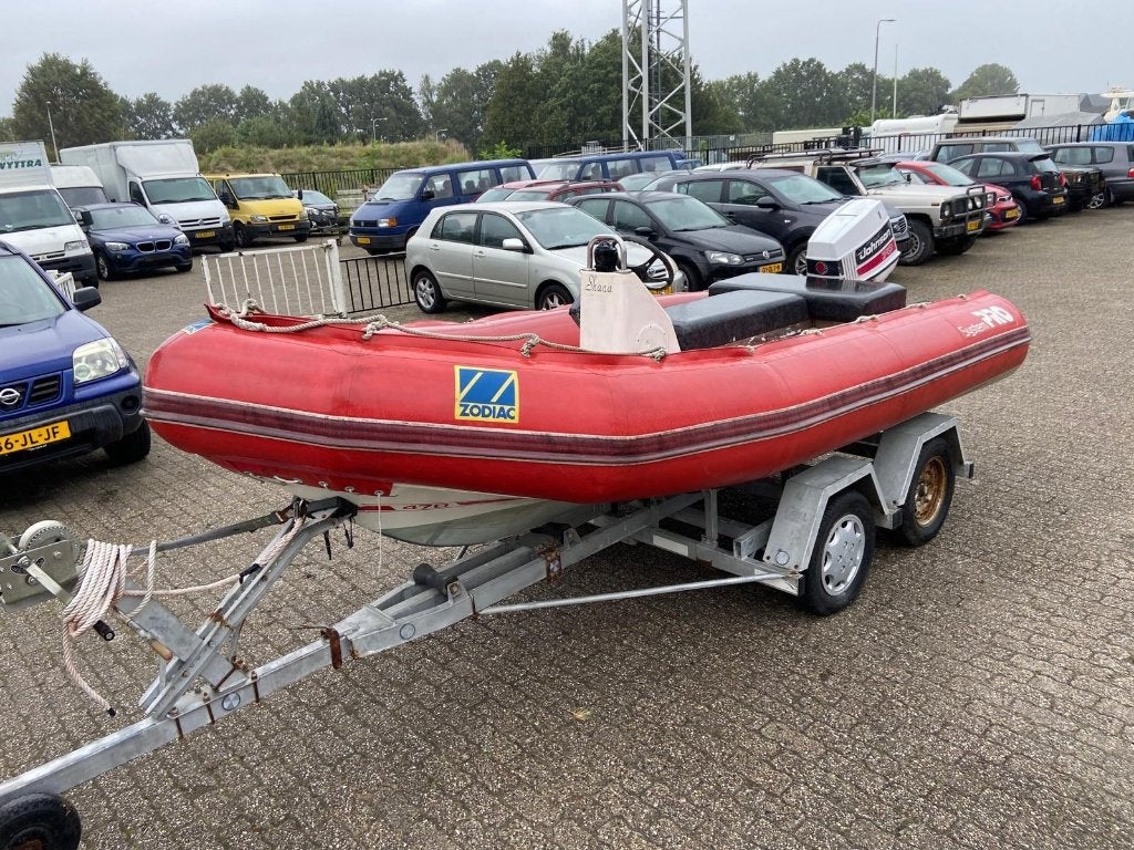 Zodiac 470 Pro - 70pk Johnson - incl trailer, Watersport en Boten, 70 pk, 5 m, Zodiac, Ophalen