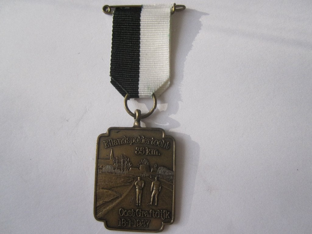 medaille schaatsen N.H., Antiek en Kunst, Antiek | Overige Antiek, Ophalen of Verzenden
