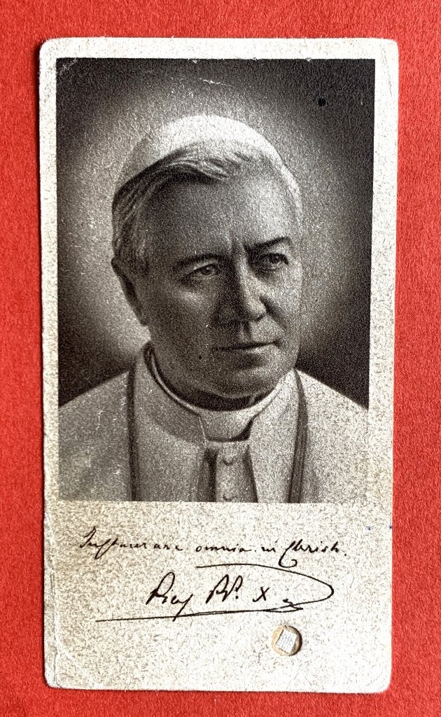 Relikwie Reliek Paus Pius X, Ophalen of Verzenden, Gebruikt, Kleding, Christendom | Katholiek