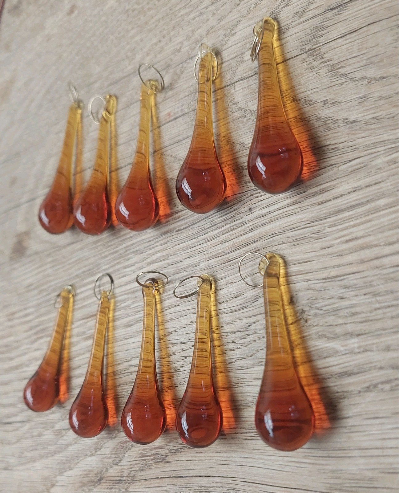 glazen druppels murano?glazen druppels harsdruppels 10 stuks, Antiek en Kunst, Ophalen of Verzenden