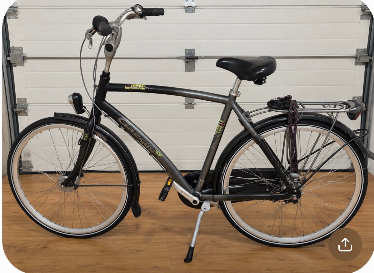 Gazelle Chamonix herenfiets –nette stadsfiets+ versnellingen, Fietsen en Brommers, Ophalen, Gebruikt, Gazelle