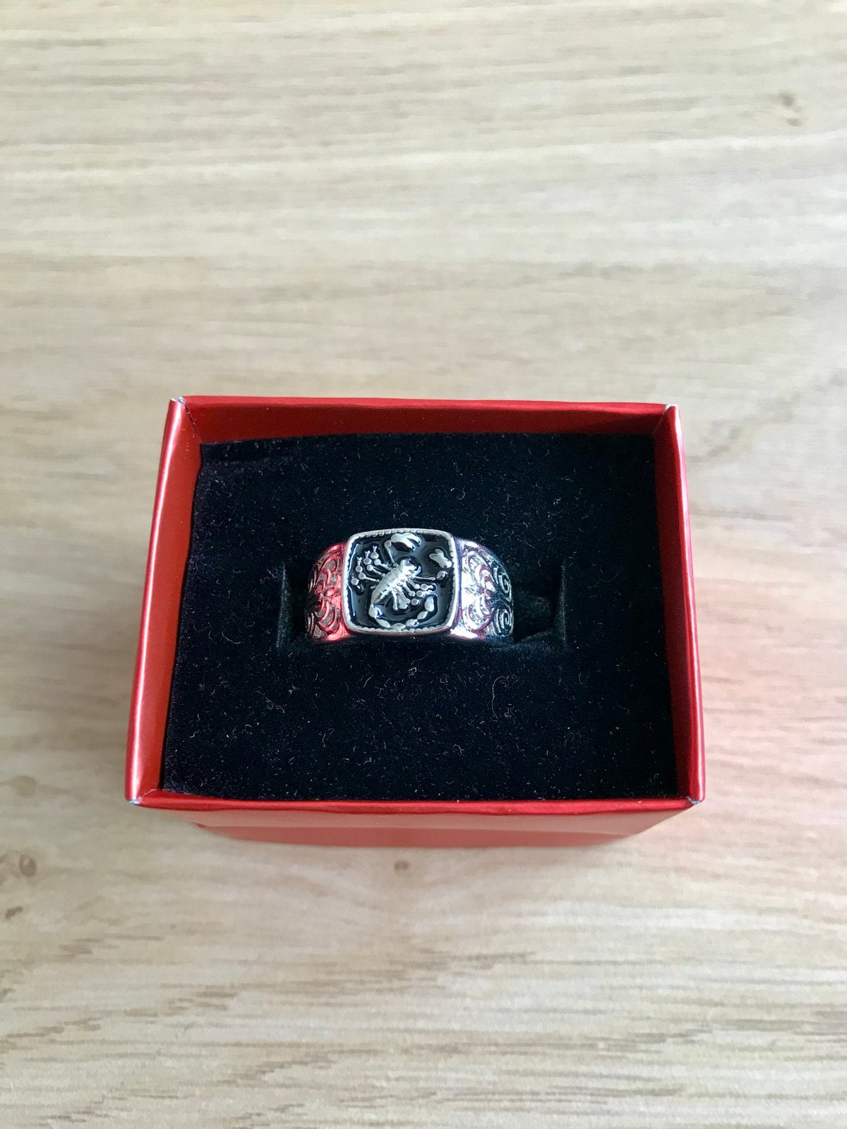 Nieuwe Stalen Schorpioen Ring, Sieraden, Tassen en Uiterlijk, Ringen, 18 tot 19, IJzer of Staal, Nieuw, Ophalen of Verzenden