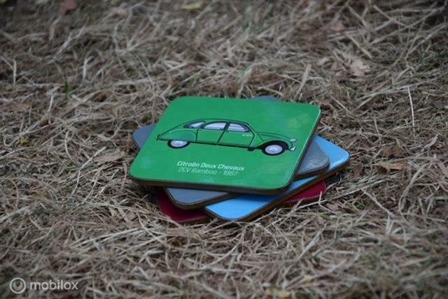Onderzetters Citroën 2cv / eend, Nieuw, Ophalen of Verzenden