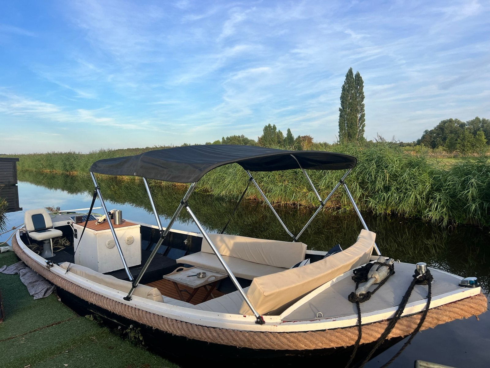 Stalen Vlet 7.20 meter Vetus diesel motor boot/grachtensloep, Overige merken, Gebruikt, Binnenboordmotor, Diesel