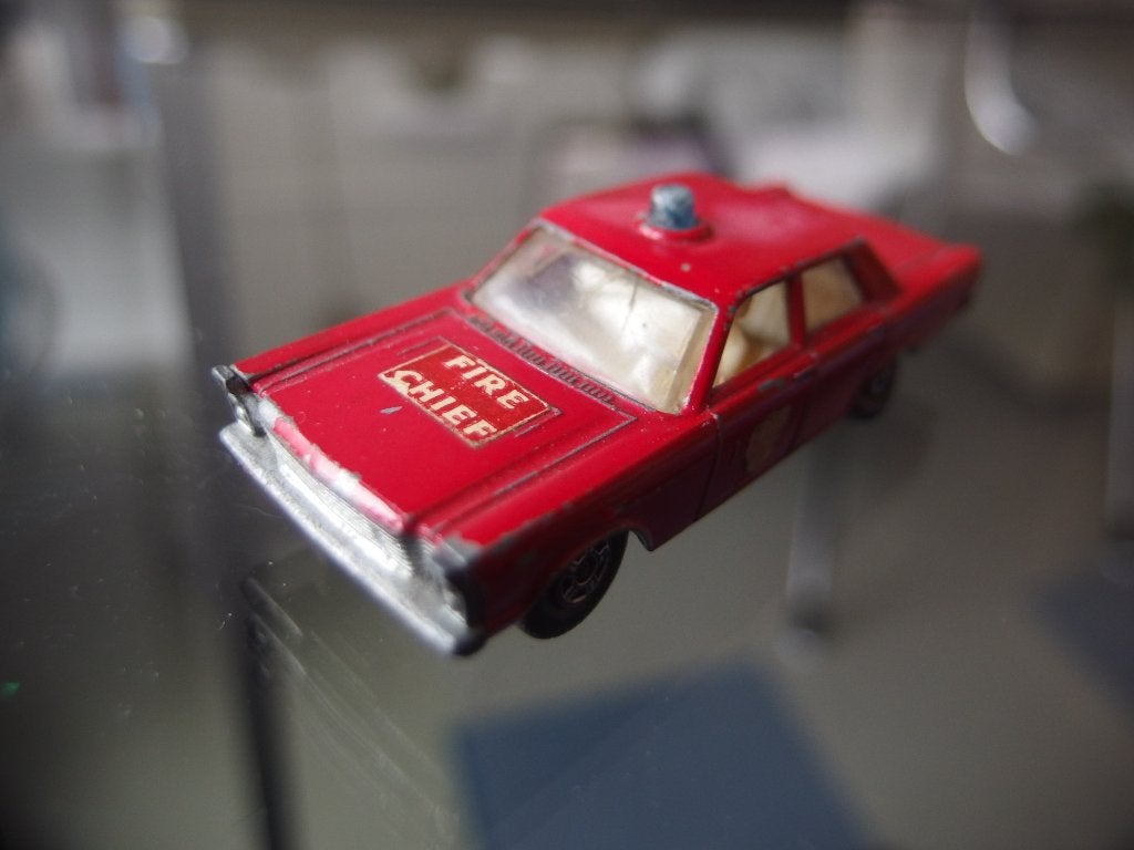 Matchbox Ford Galaxie Fire Chief No 59 (1970), Ophalen of Verzenden, Gebruikt, Auto