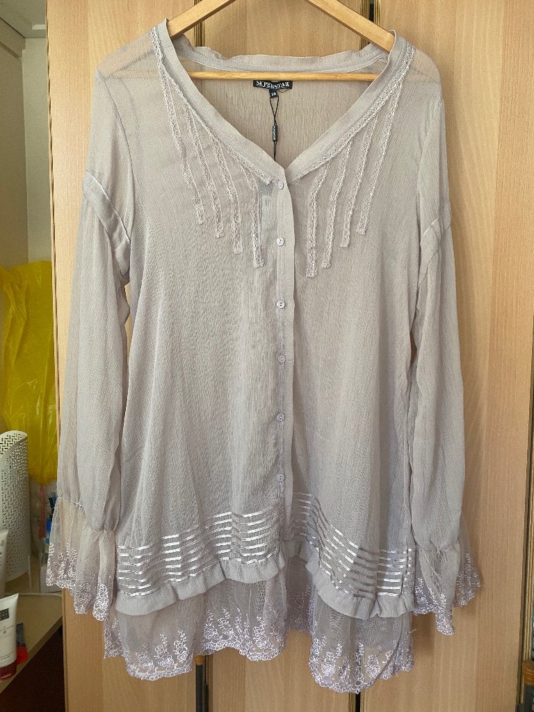 nieuw exclusieve lila tuniek sps, Maat 38/40 (M), Paars, Nieuw, Ophalen of Verzenden