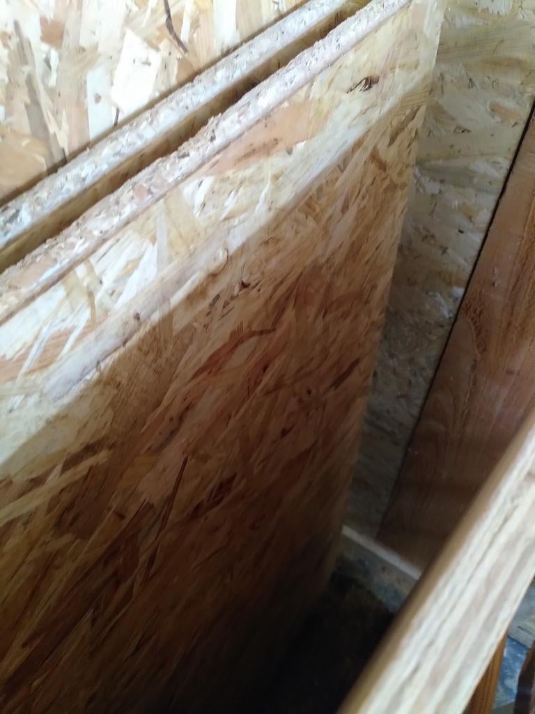 2 platen OSB 18mm mes en groef, 244x122 cm, Doe-het-zelf en Verbouw, Platen en Panelen, Ophalen, Zo goed als nieuw, Hout, Minder dan 20 mm