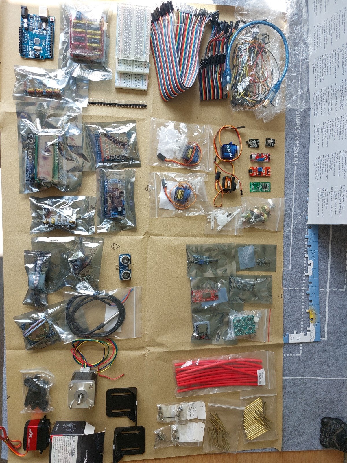 Complete Arduino Starter Kit, met oa. Stappenmotor servos, Ophalen of Verzenden