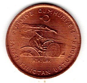 26-1296 Turkije 10 kurush 1974 FAO, Ophalen of Verzenden, Midden-Oosten, Losse munt