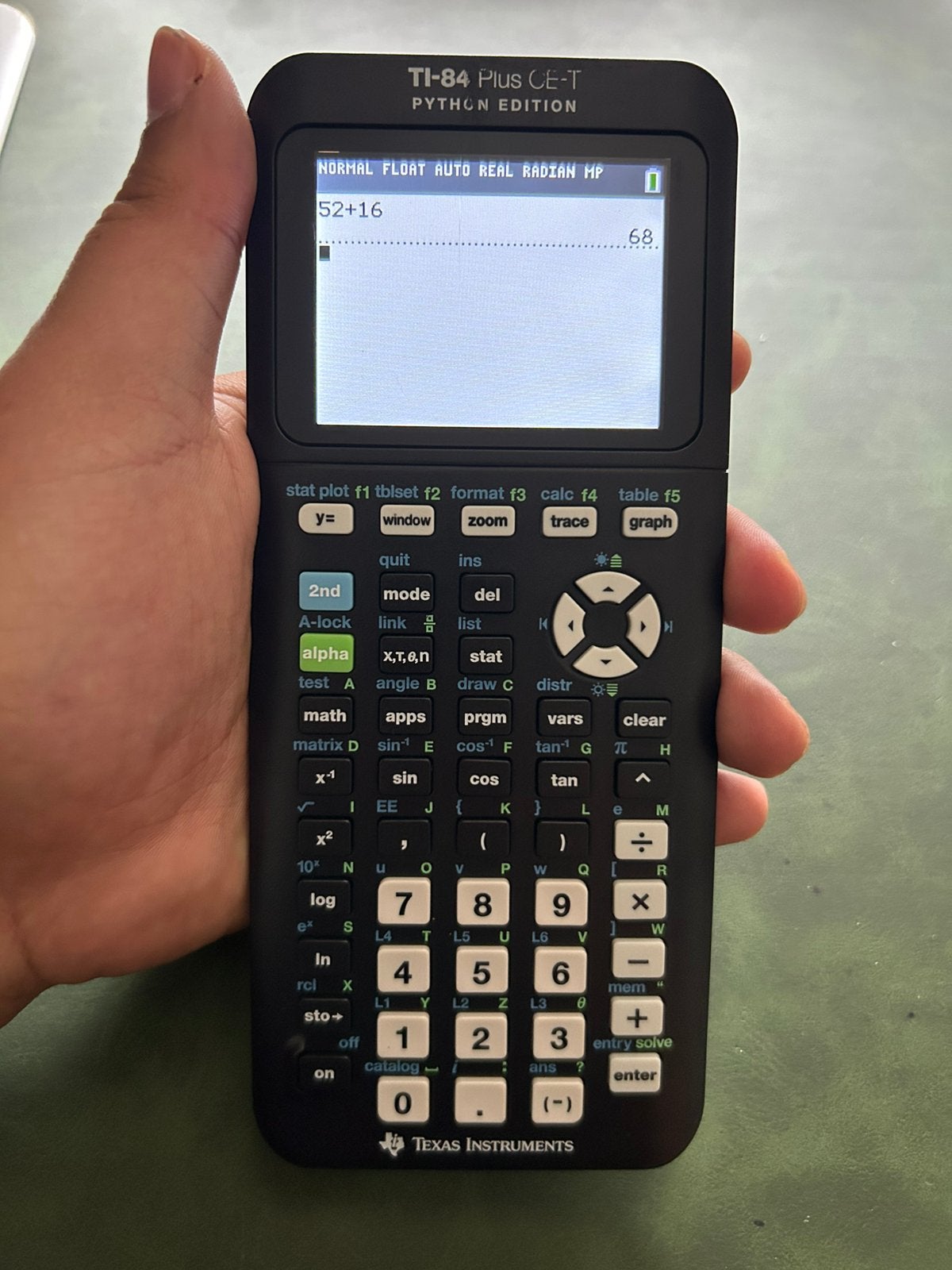 Texas Instruments TI-84 Plus CE-T Python Edition – werkend, Ophalen of Verzenden, Grafische rekenmachine, Zo goed als nieuw
