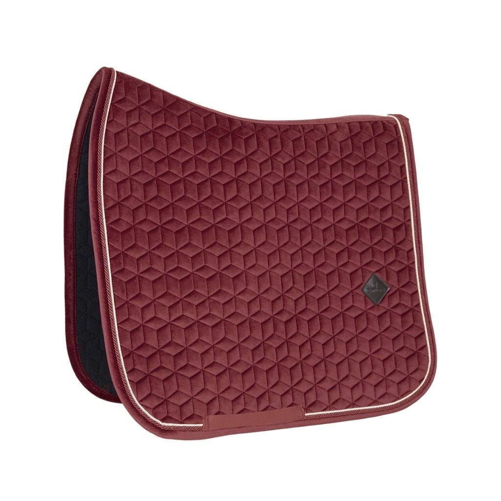 zadeldek kentucky velvet donkerrood, Full (L), Fluweel, Dressuurdekje, Ophalen of Verzenden