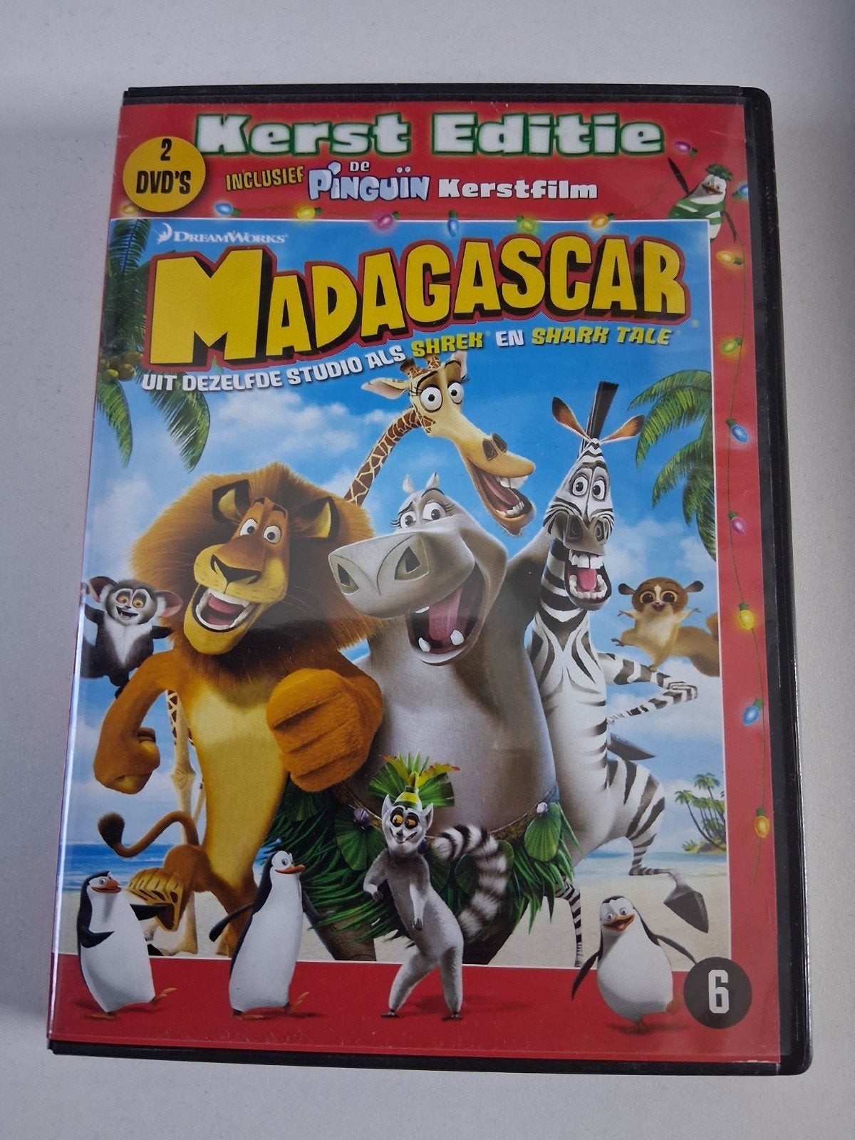 Madagascar Kersteditie inclusief de Pinguin Kerstfilm, Amerikaans, Overige typen, Ophalen of Verzenden, Zo goed als nieuw