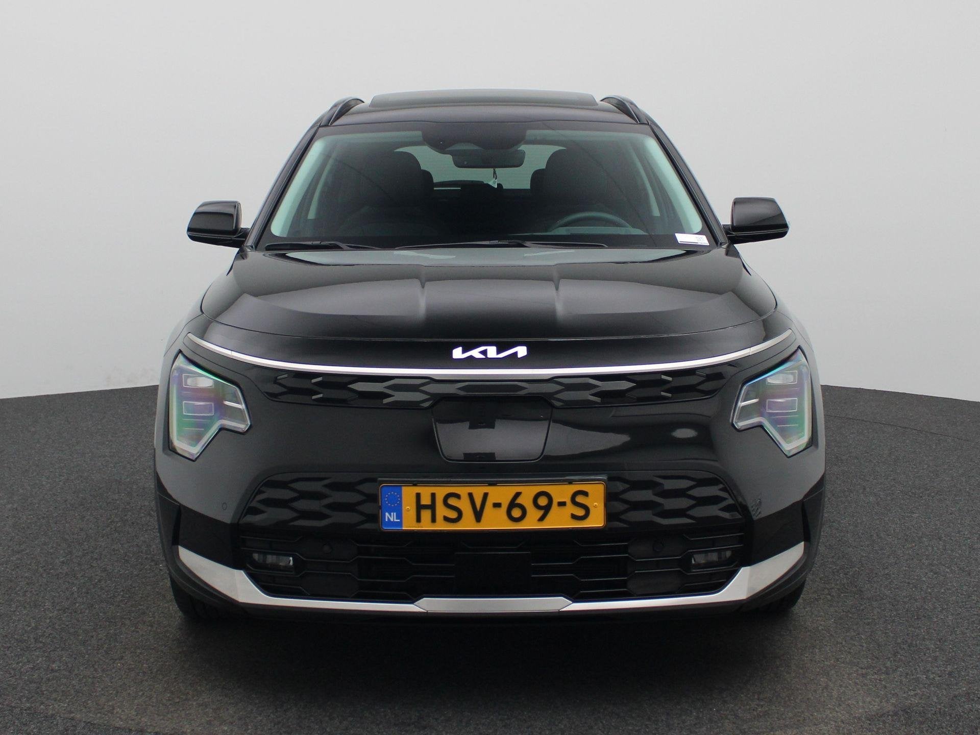 Kia Niro EV Plus Advanced 64.8 kWh | Stoel en Stuur Verwarmi, Auto's, 12 maanden, 750 kg, 1657 kg, Zwart
