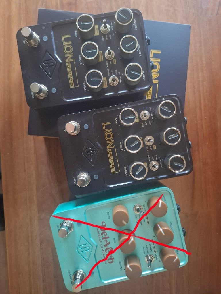UAFX Universal Audio Lion 2x, Muziek en Instrumenten, Effecten, Ophalen of Verzenden, Zo goed als nieuw, Delay of Echo