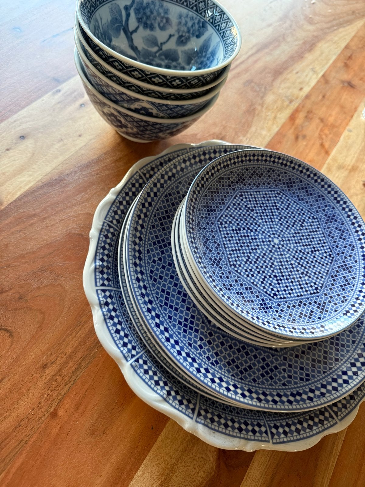 Mooi Marokkaans servies, blauw wit, Cocema Art Design, Ophalen, Aziatisch, Overige merken, Keramiek