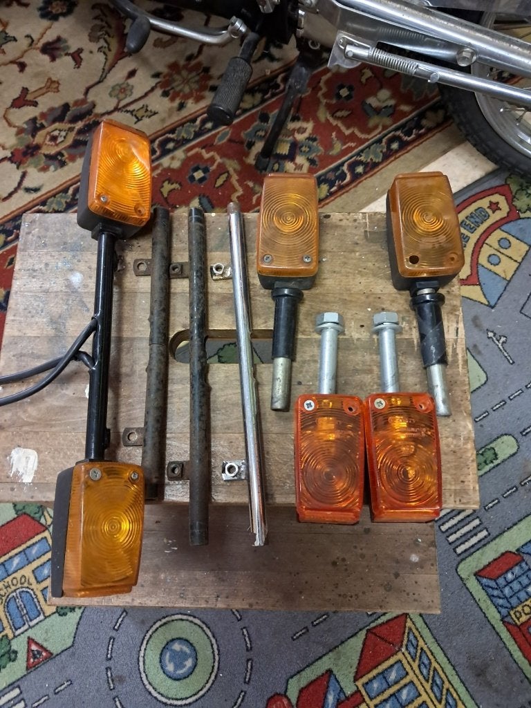 Zundapp knipperlichten met stang(gen), Ophalen of Verzenden, Gebruikt, Overige typen