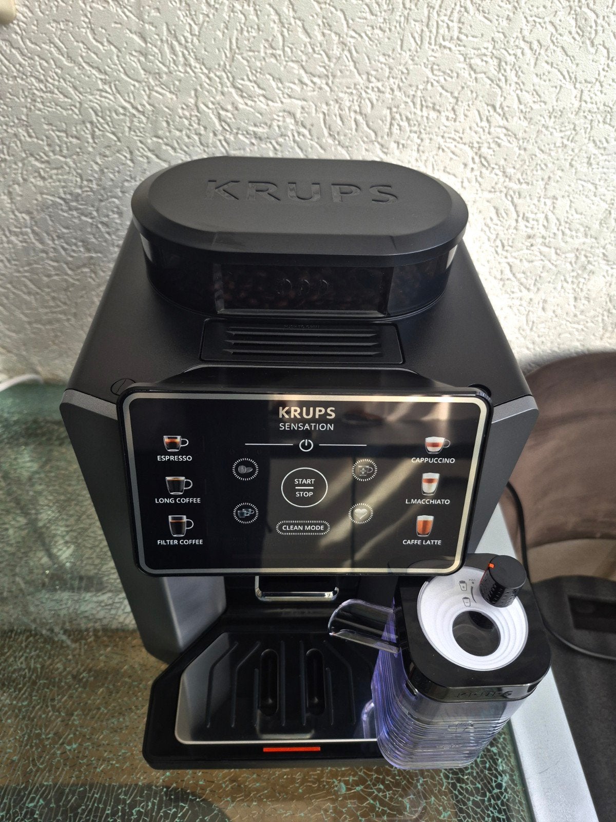 Krups Sensation Volautomatische Espressomachine, Witgoed en Apparatuur, Espresso apparaat, Ophalen of Verzenden, Zo goed als nieuw