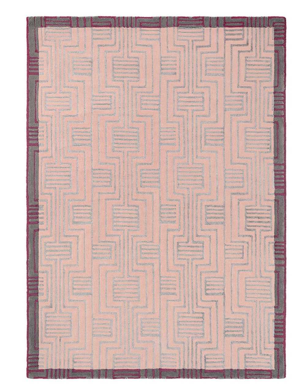 Brink en Campman TB tapijt Kimno Pink, Ophalen, Nieuw, 200 cm of meer, Grijs