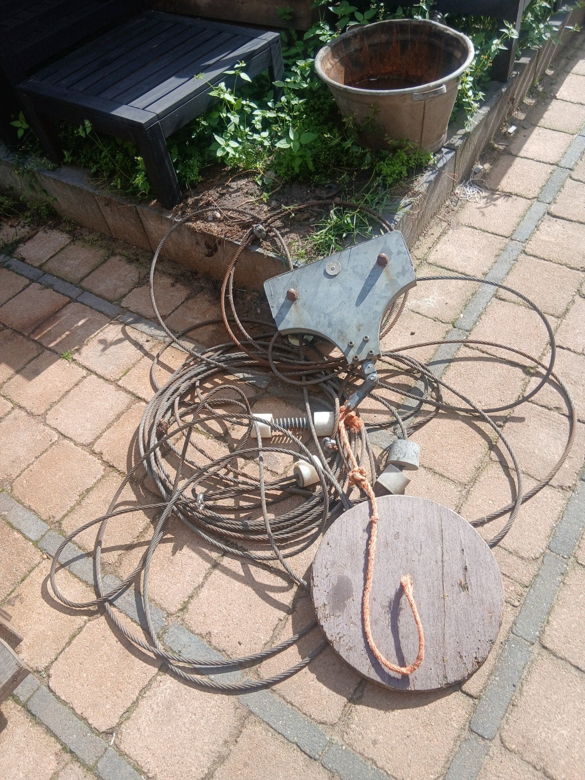 kabelbaan 30 meter, Ophalen, Gebruikt