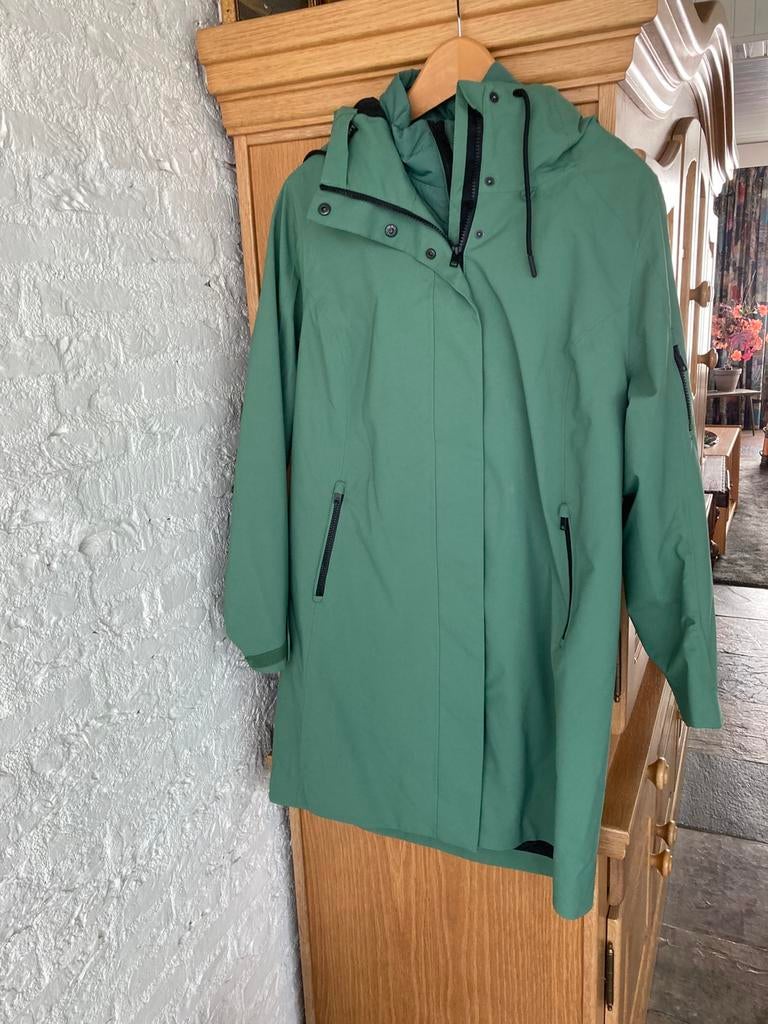 Human Nature jas ANWB zimer regenjas, Kleding | Dames, Jassen | Zomer, Zo goed als nieuw, Maat 38/40 (M), Groen, Ophalen of Verzenden