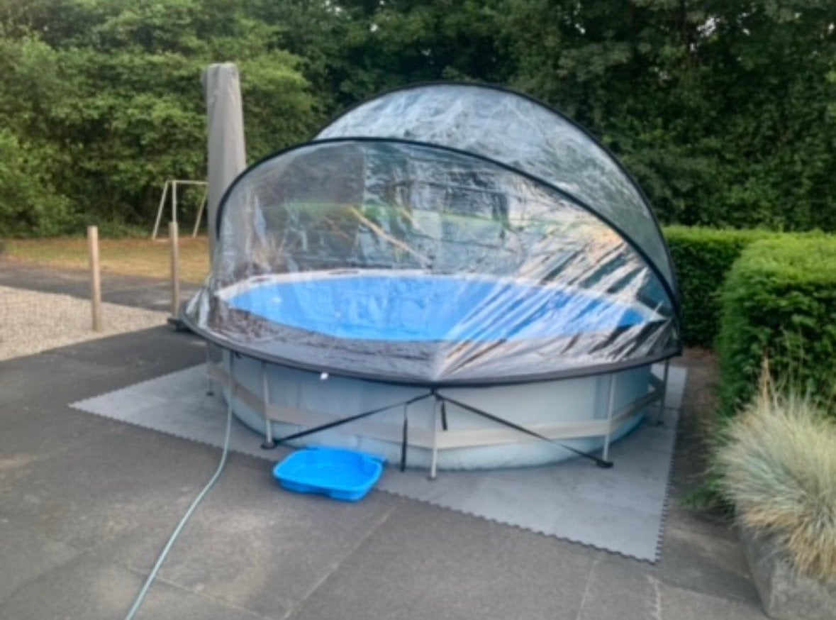 Exit toys zwembad met kap, Tuin en Terras, Zwembaden, Ophalen, Gebruikt, Minder dan 80 cm, 300 cm of meer