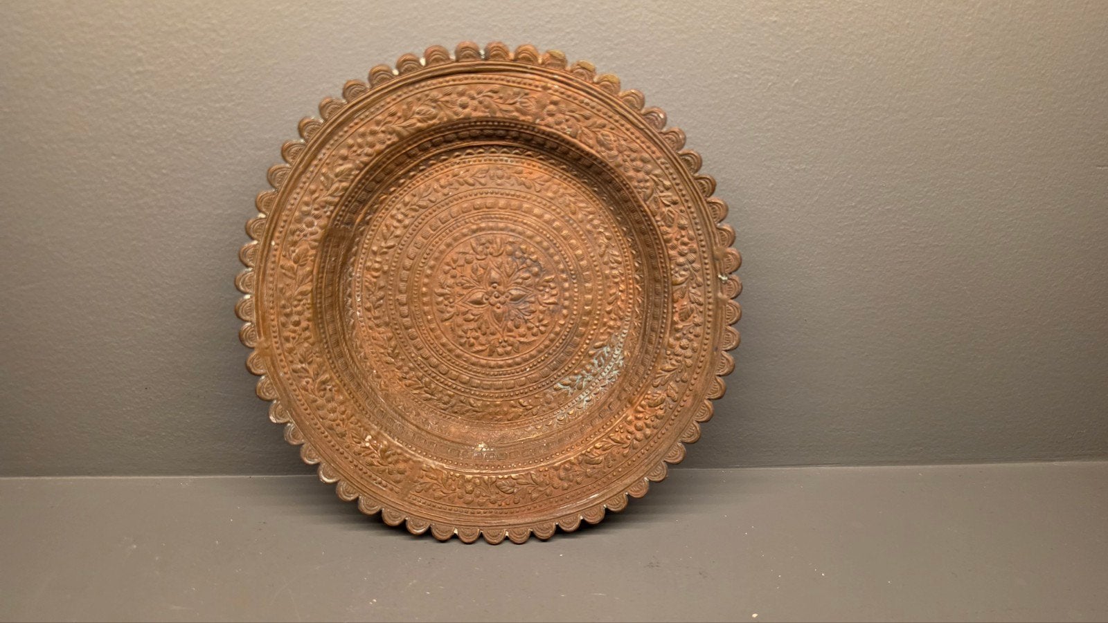 Decoratieve Bronzen Wandplaat, Ophalen of Verzenden