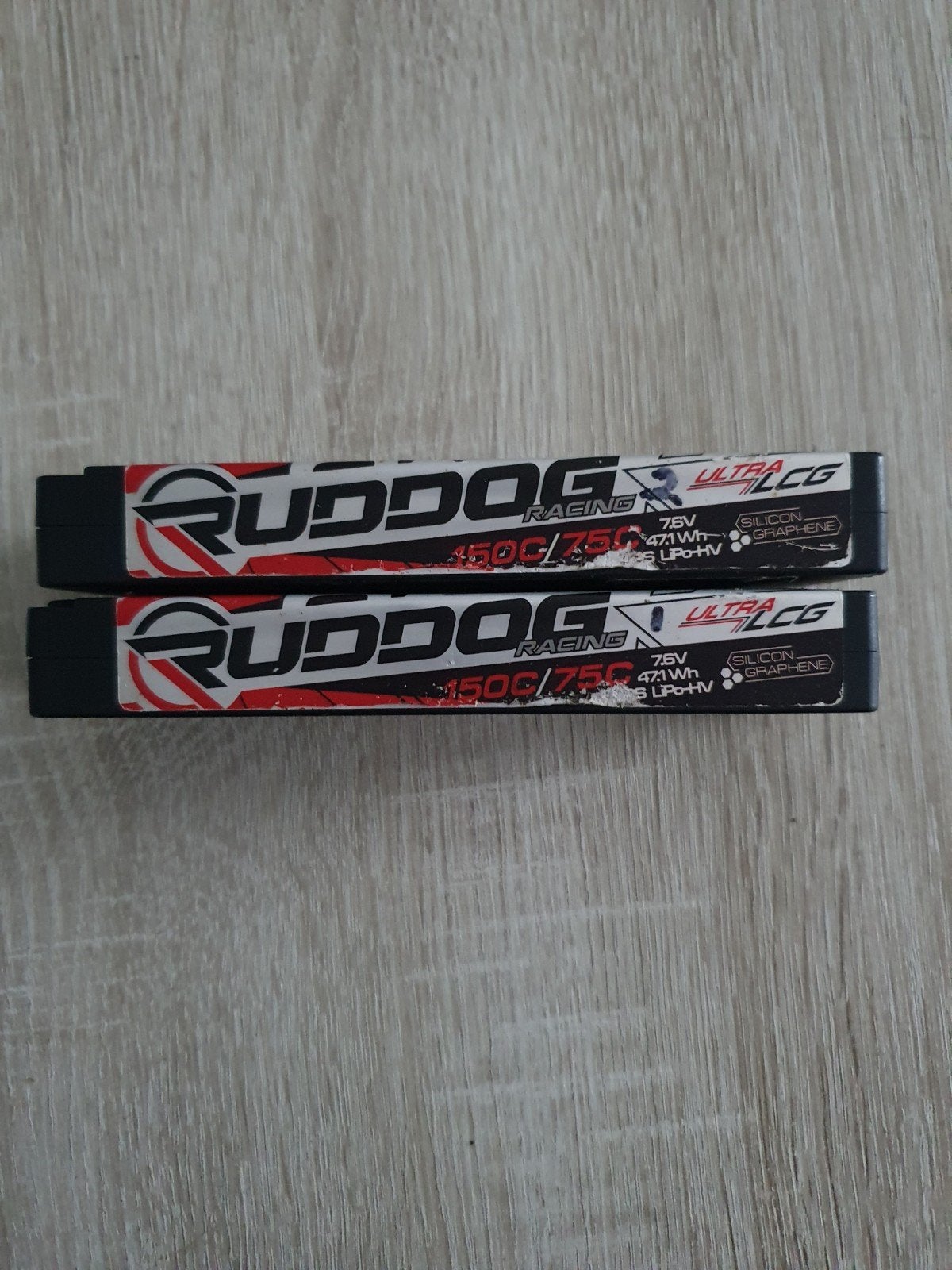 Ruddog Racing Ultra CG 7.6V LiPo HV Batterijen (2 stuks), Ophalen of Verzenden, Gebruikt, Overige schalen, Onderdeel