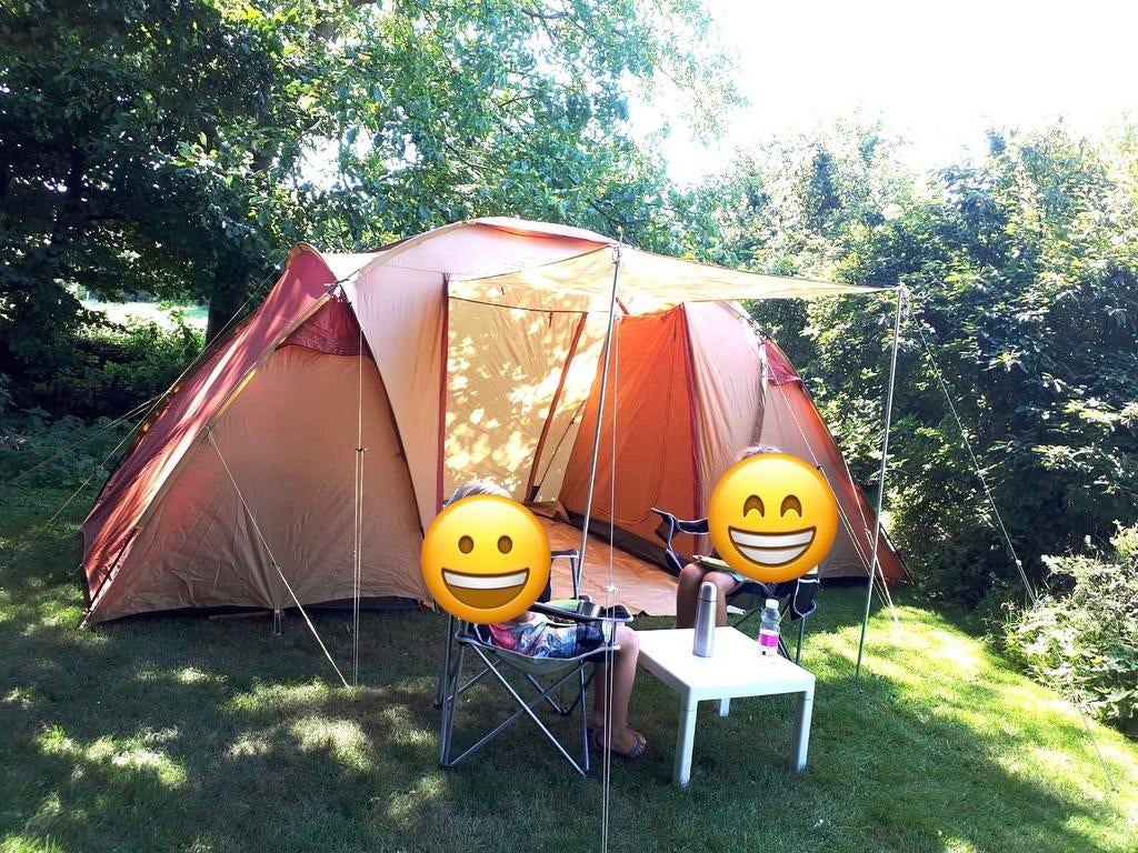 Kampeertent 4-persoons met 2 slaaptenten, snel op te zetten, Ophalen, Gebruikt, Tot en met 4