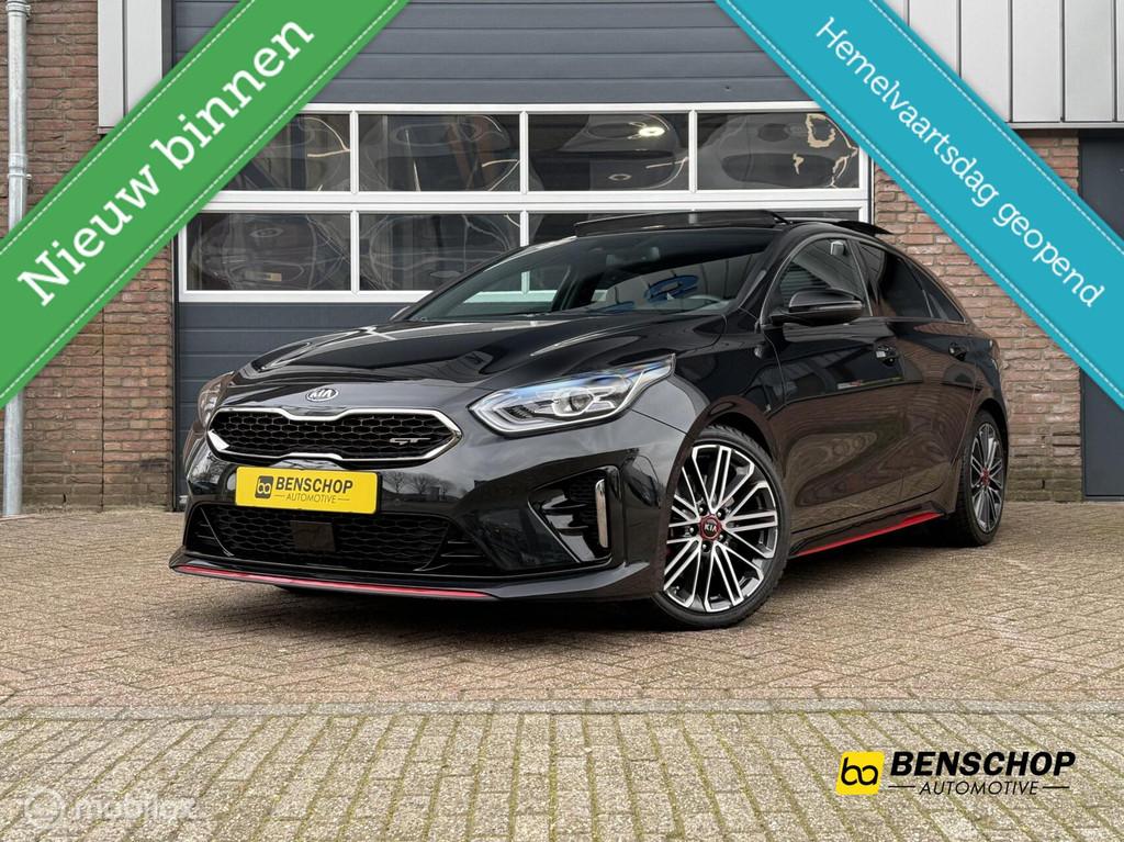 Kia ProCeed 1.6 T-GDI GT Schuifdak Alcantara ACC Navi Carpla, Auto's, Kia, 15 km/l, Zwart, Leder, 204 pk
