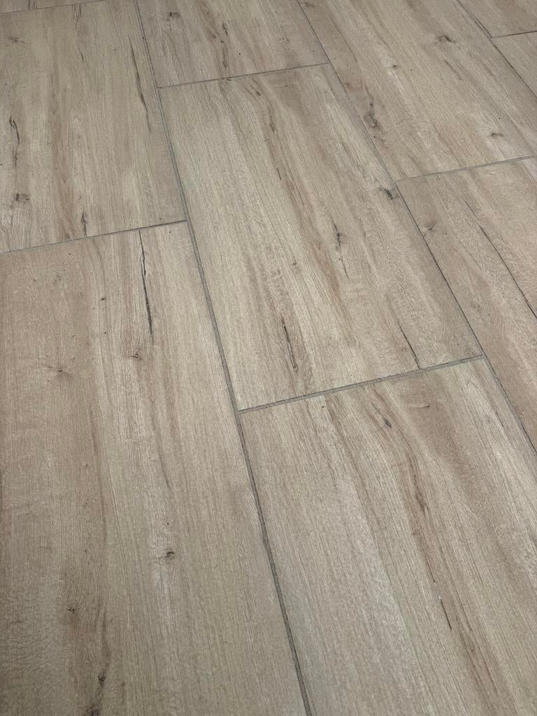 Keramische tegels Bardolino Cream (hout motief), Tuin en Terras, Ophalen, Keramiek, Nieuw, Minder dan 5 m²